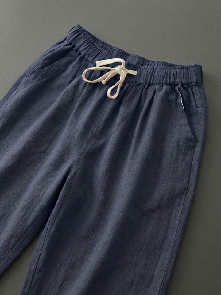 Susanne | Kvinne Drawstring Midje Avslappet Slim Fit Bukser