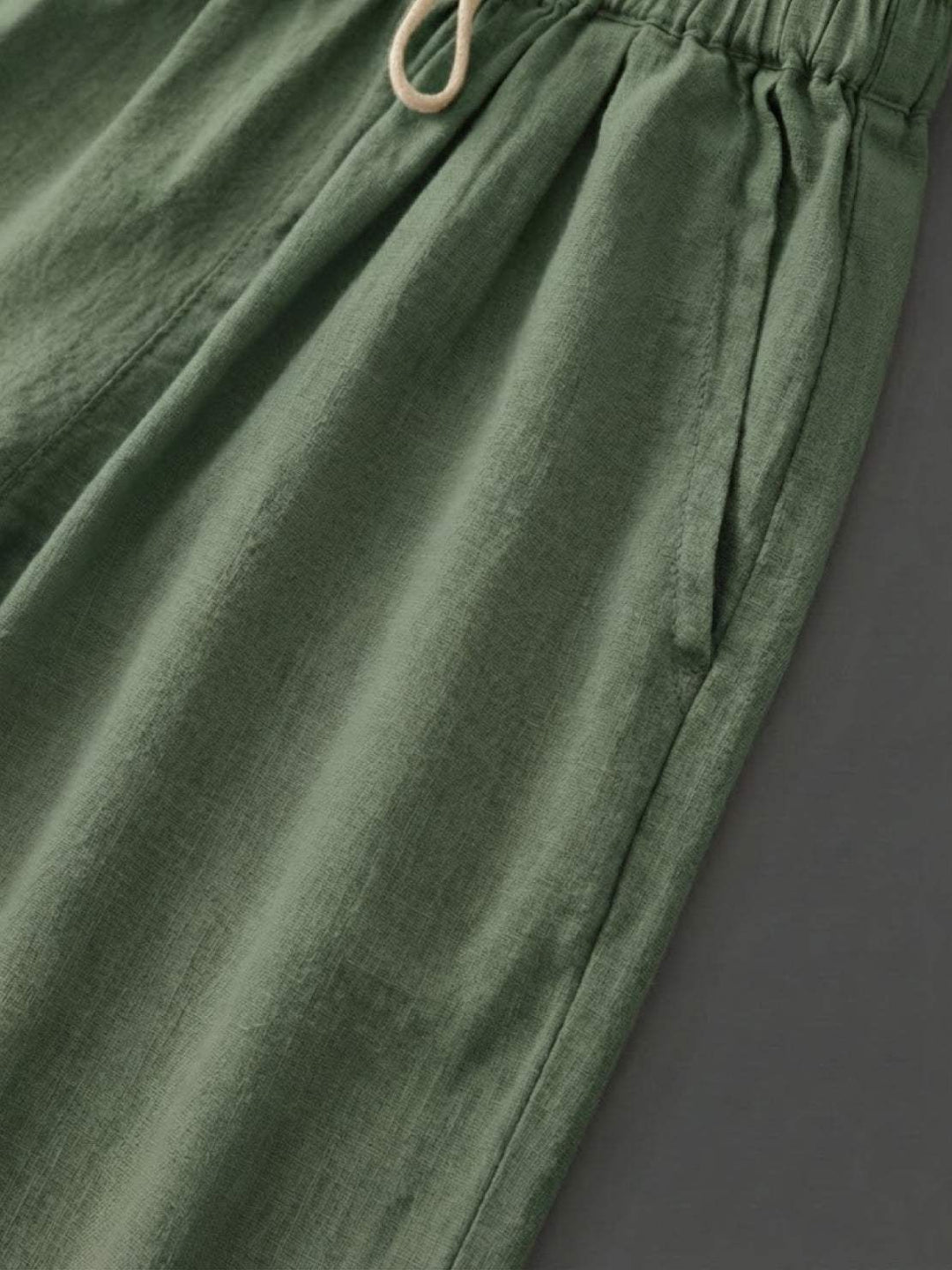 Susanne | Kvinne Drawstring Midje Avslappet Slim Fit Bukser