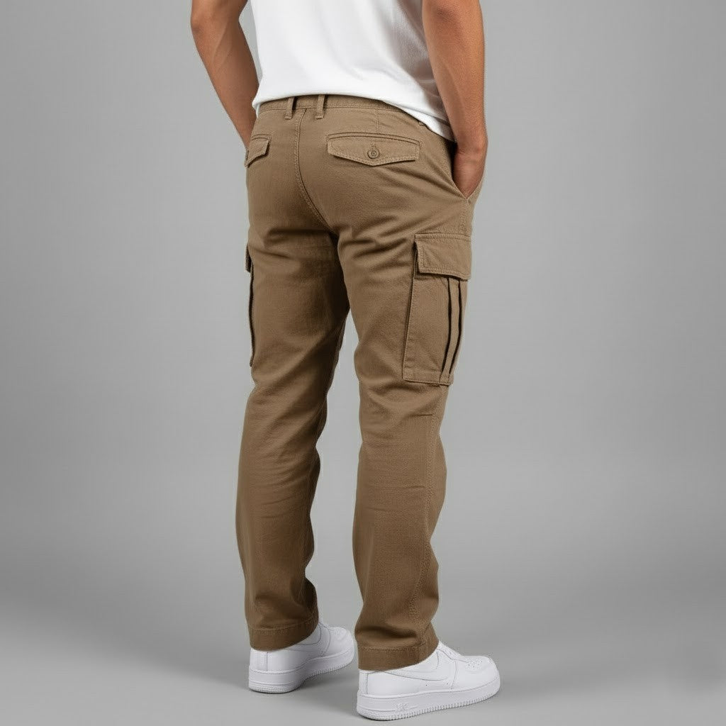 Jørn | Herre cargo bukser med avslappet passform og sidelommer i streetwear stil