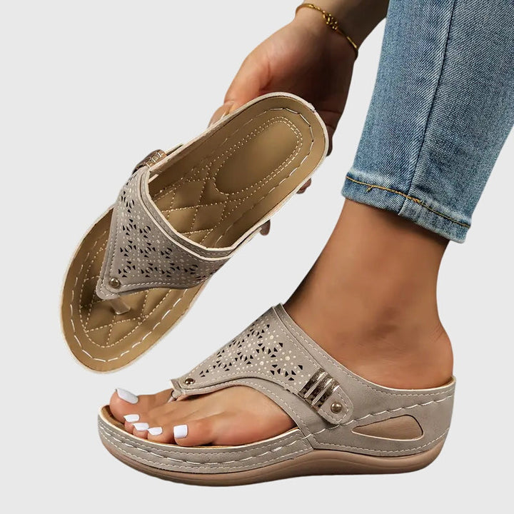 Adele | Kvinne Slip On Flate Sandaler