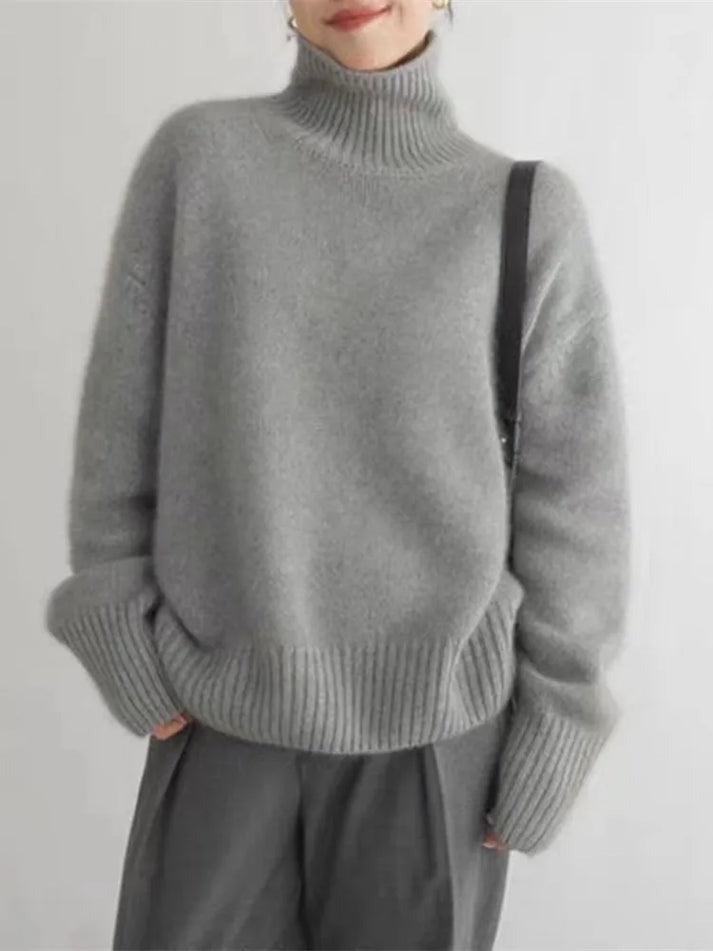 Joline | Cashmere Genser med Høy Hals