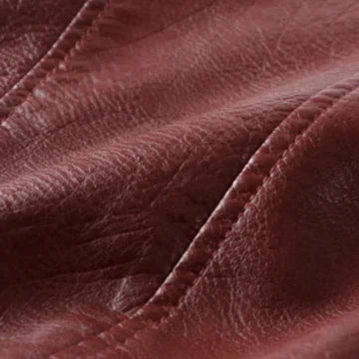 Sofia | Kvinne Cropped Biker Skinnjakke med Glidelåsbelte