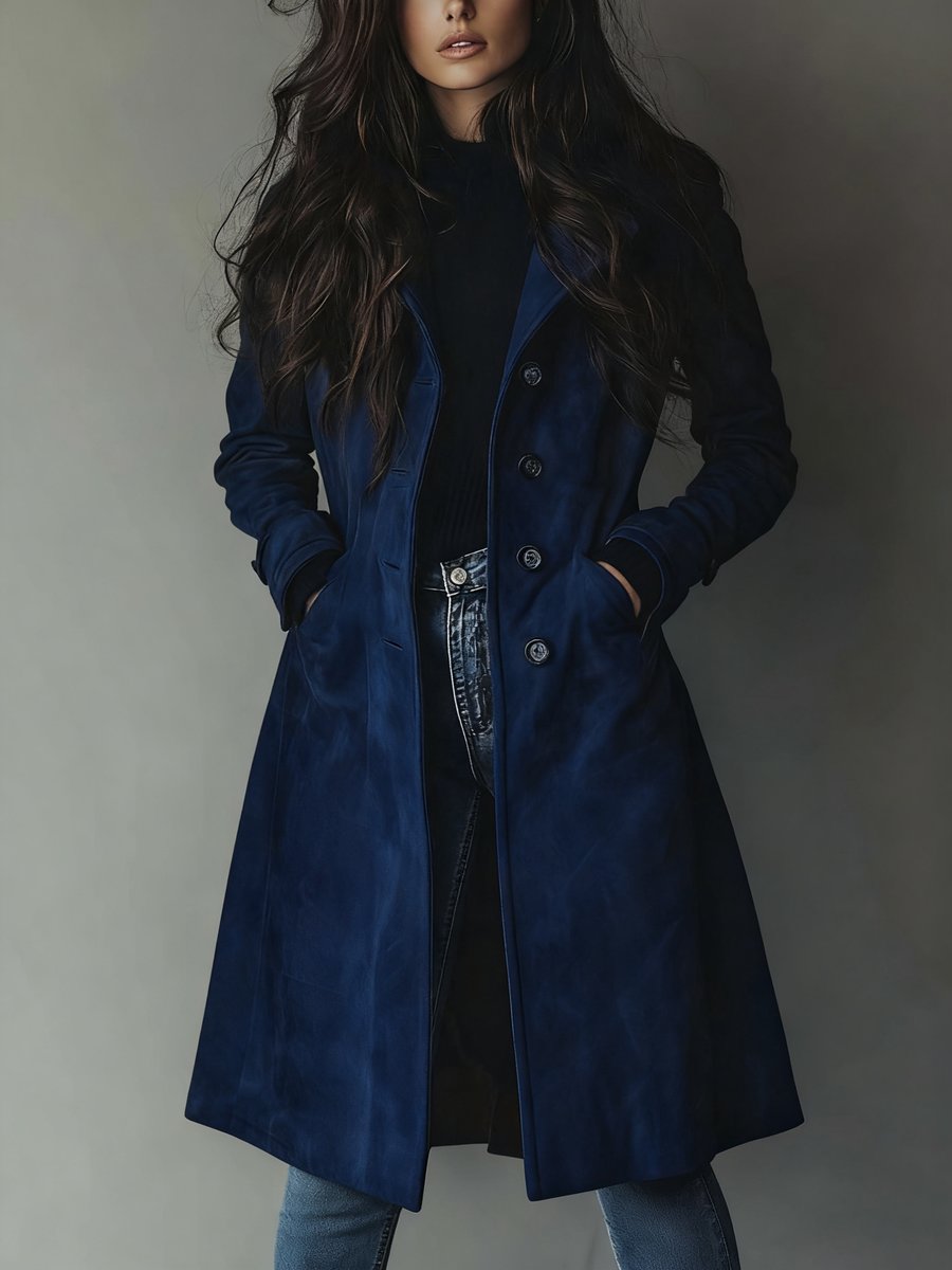 Mathilde | Dobbelspent lang trenchcoat Klassisk skreddersydd frakk