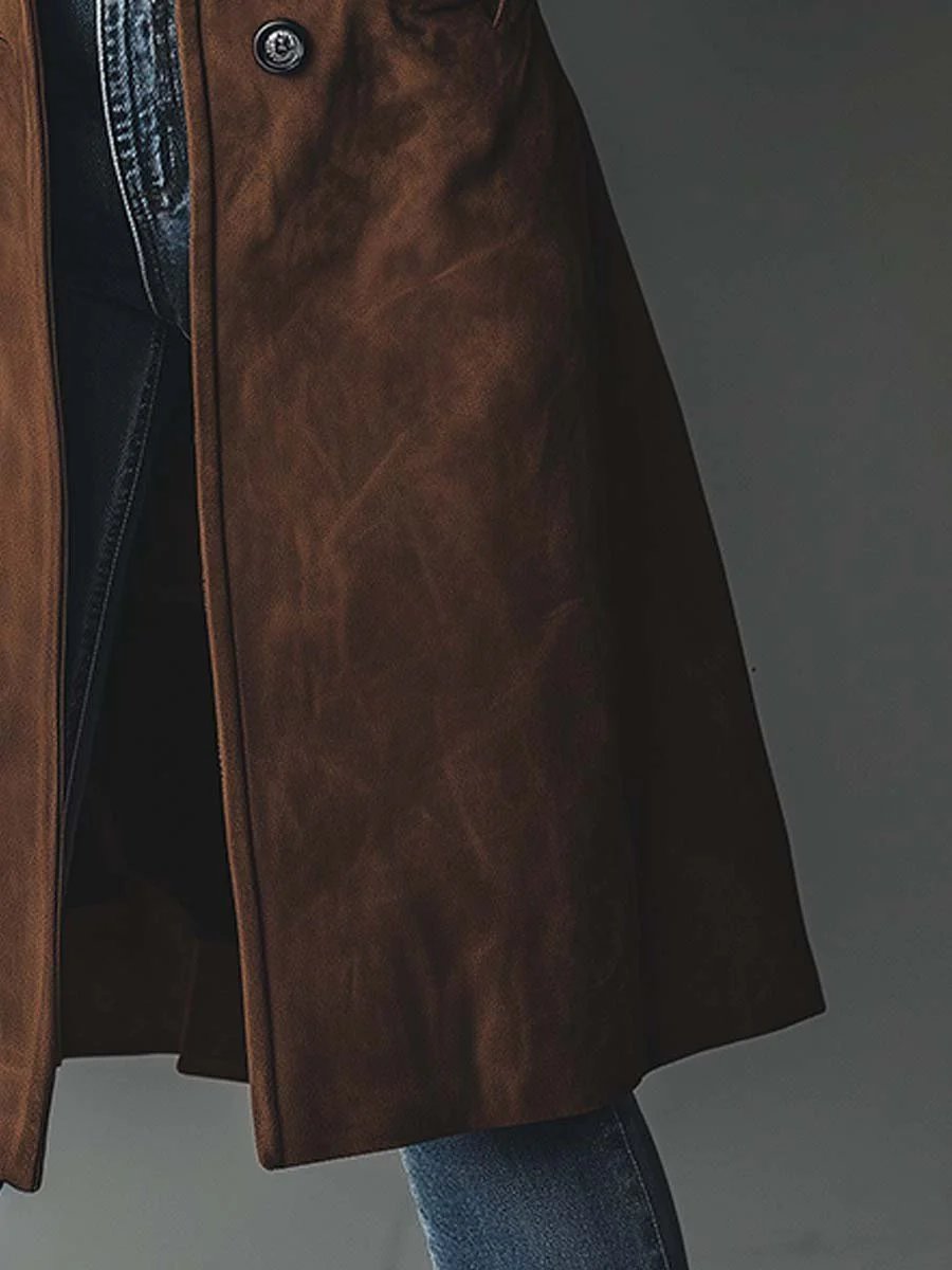 Mathilde | Dobbelspent lang trenchcoat Klassisk skreddersydd frakk