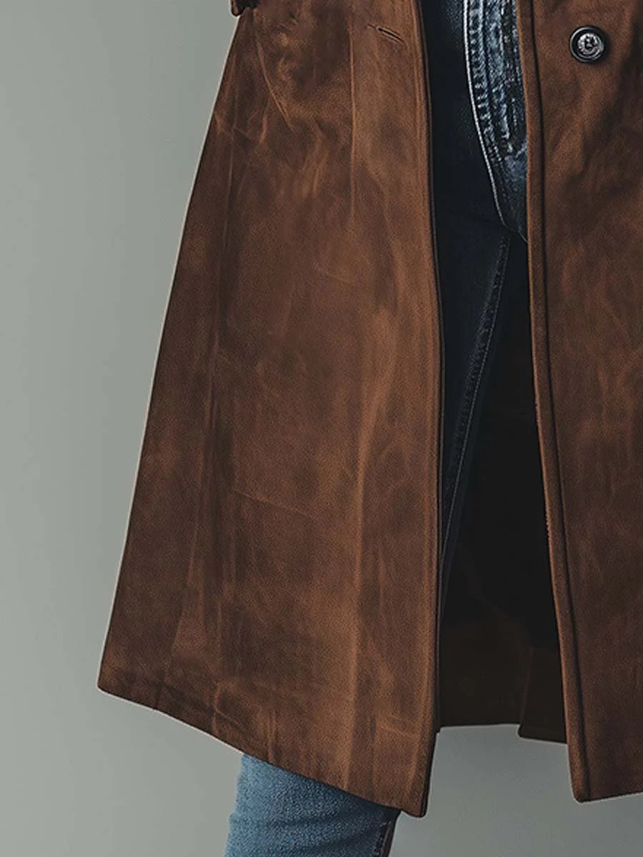 Mathilde | Dobbelspent lang trenchcoat Klassisk skreddersydd frakk