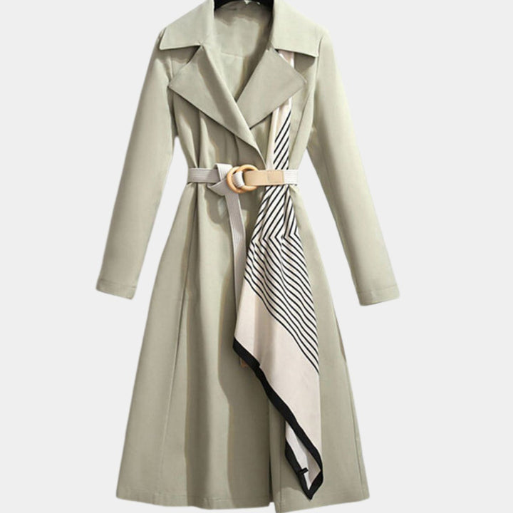 Nora | Lady Elegant Belted Trench Coat Klassisk Snitt Hverdag Frakk