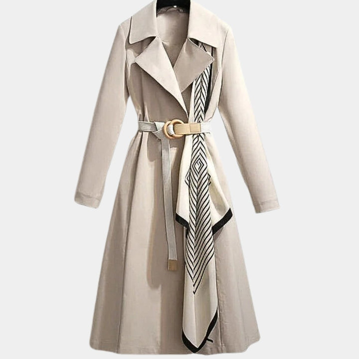 Nora | Lady Elegant Belted Trench Coat Klassisk Snitt Hverdag Frakk