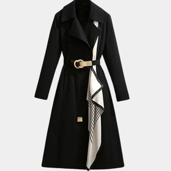 Nora | Lady Elegant Belted Trench Coat Klassisk Snitt Hverdag Frakk