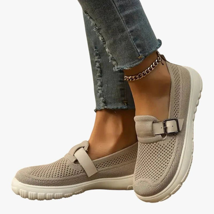 Isabella | Kvinnenes Ergonomiske Slip-on Sko med Borrelås