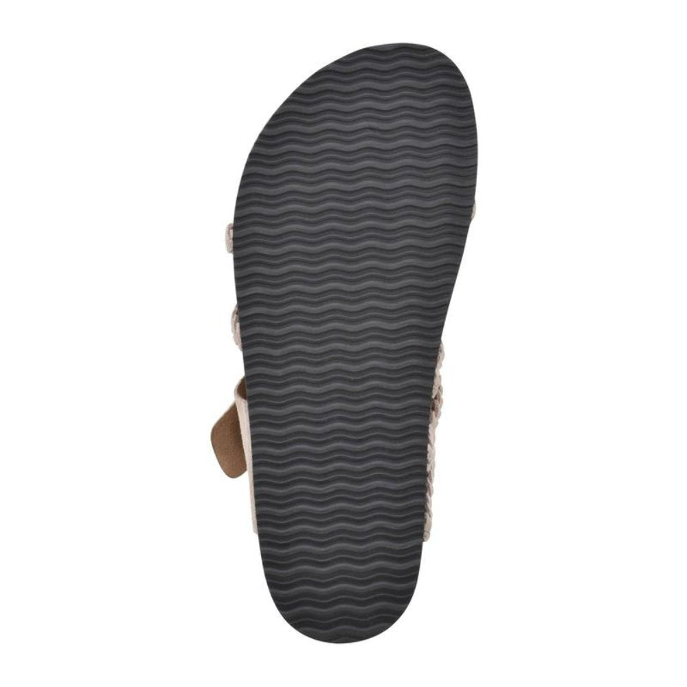 Emma | Kvinne Woven Buckle Sandaler med Tåring og Korksåle
