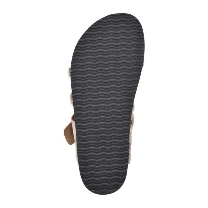 Emma | Kvinne Woven Buckle Sandaler med Tåring og Korksåle