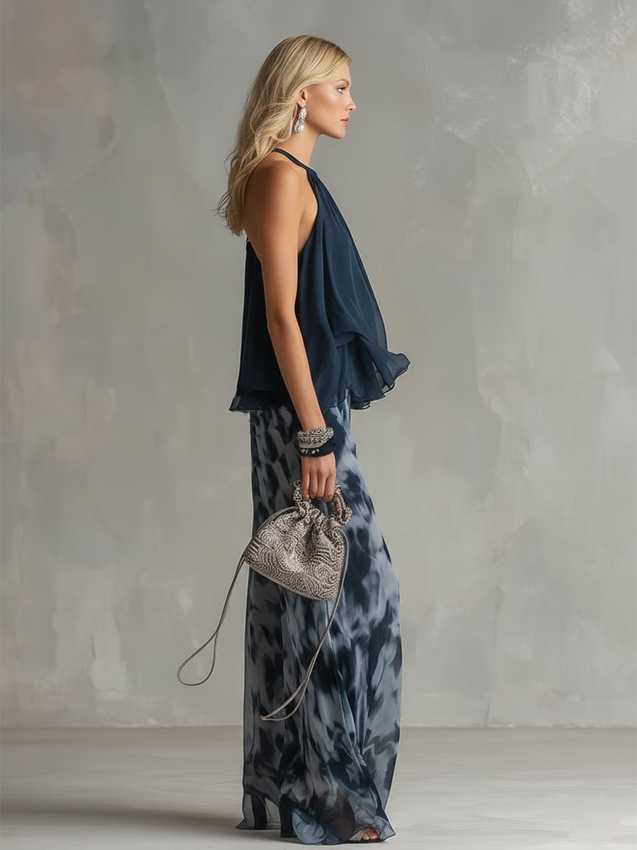 Olivia | Kvinne Halterneck Vidbenet To-dels Sett