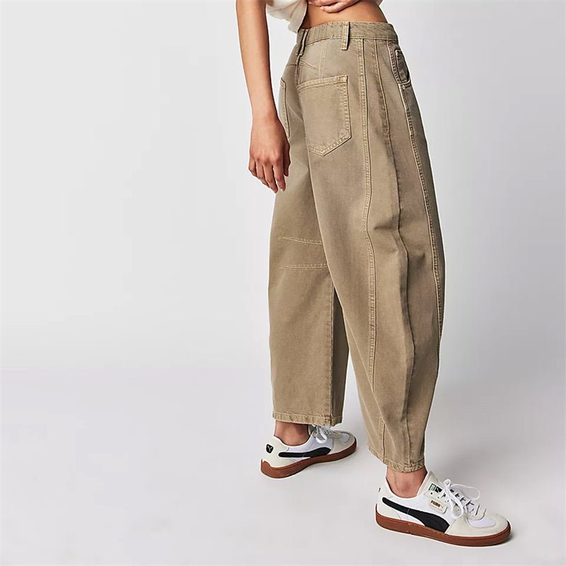 Ida | Kvinnenes Høytaljede Barrel-Leg Jeans Med Avslappet Passform