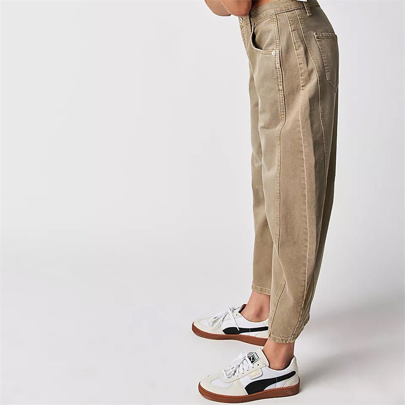 Ida | Kvinnenes Høytaljede Barrel-Leg Jeans Med Avslappet Passform