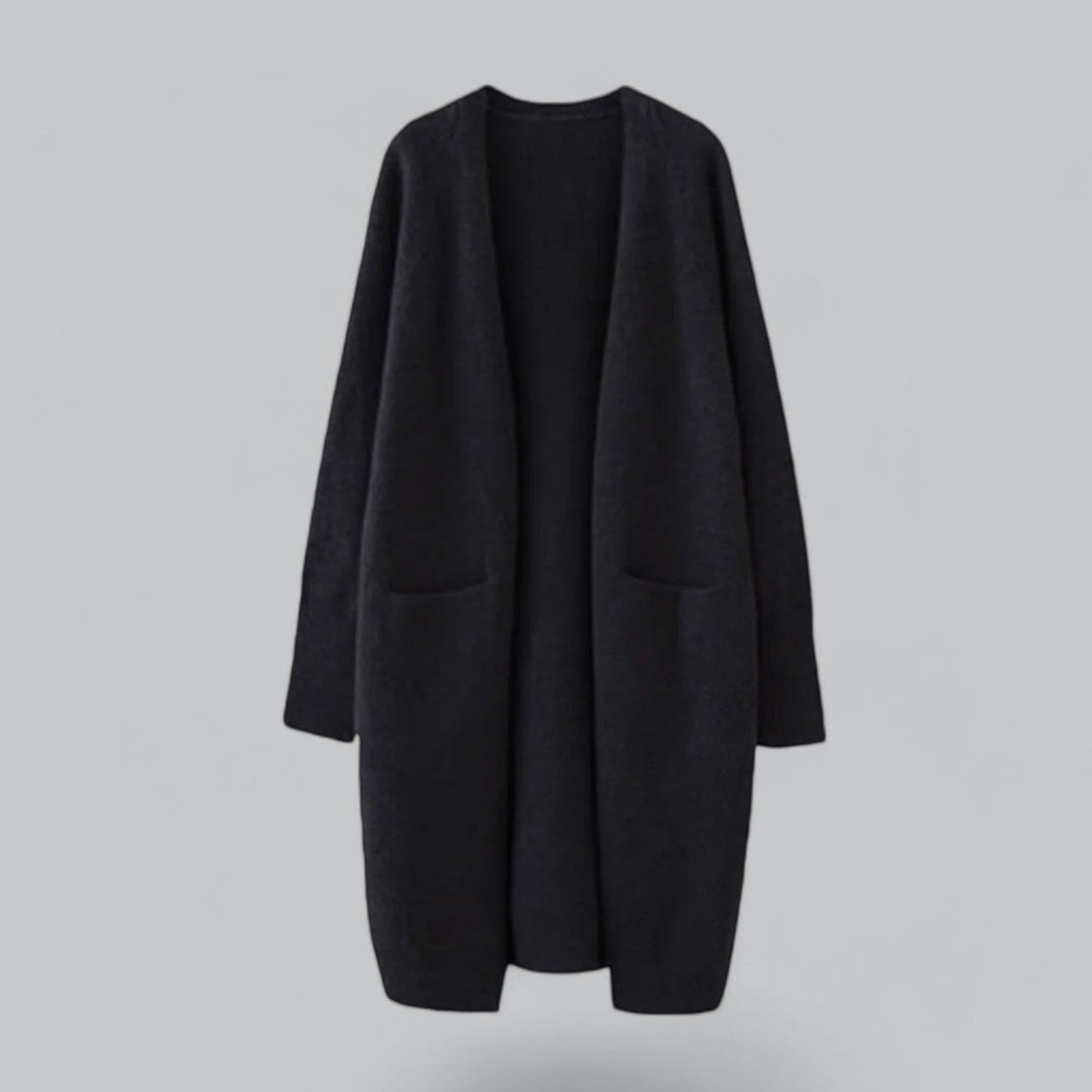 Mathilde | Kvinne Lang Oversized Strikket Cashmere Cardigan
