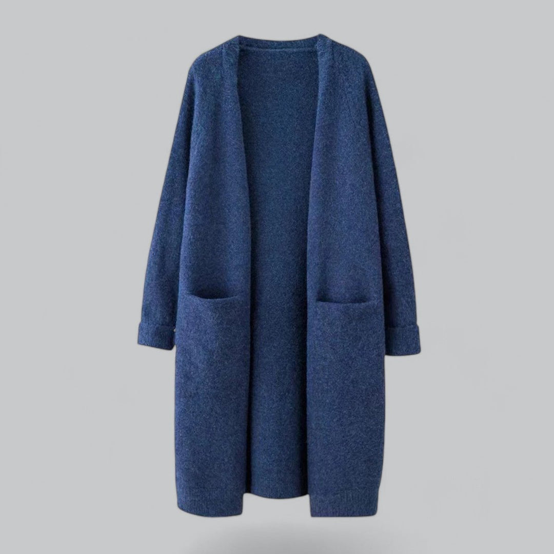 Mathilde | Kvinne Lang Oversized Strikket Cashmere Cardigan