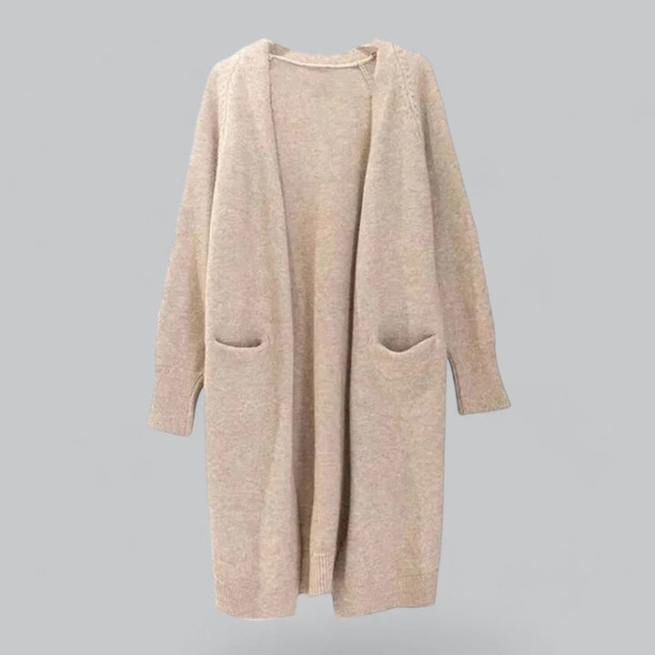 Mathilde | Kvinne Lang Oversized Strikket Cashmere Cardigan