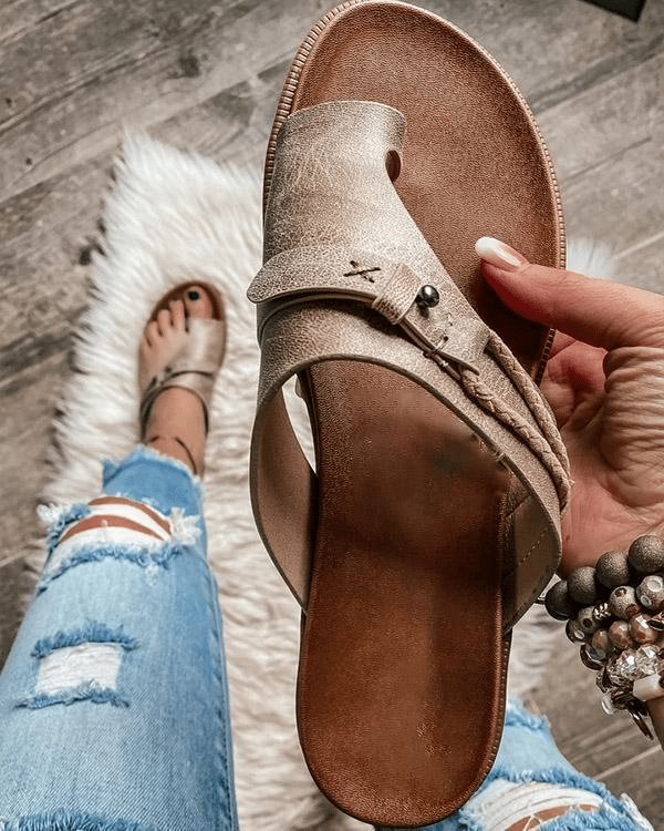 Isabella | Kvinne Orthopediske Sandaler Komfort Flate Sommer