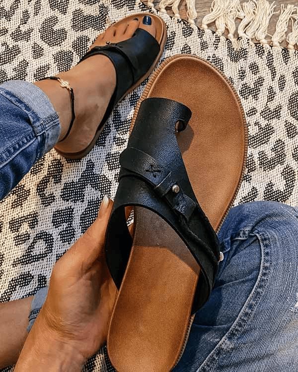 Isabella | Kvinne Orthopediske Sandaler Komfort Flate Sommer