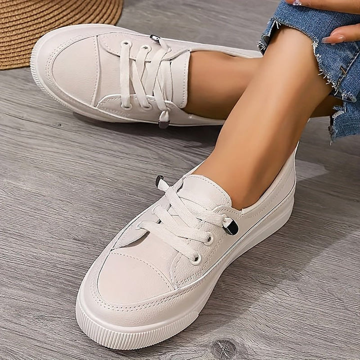 Olivia | Kvinne Orthopediske Sneakers Hvit Komfort Støtte