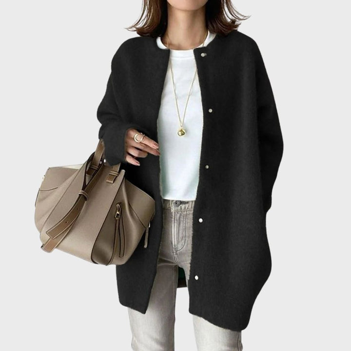 Olivia | Dame Oversized Cashmere Cardigan med Knapper