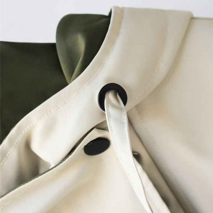 Laura | Kvinne Oversized Vannavstøtende Trench Coat med Dobbel Krage