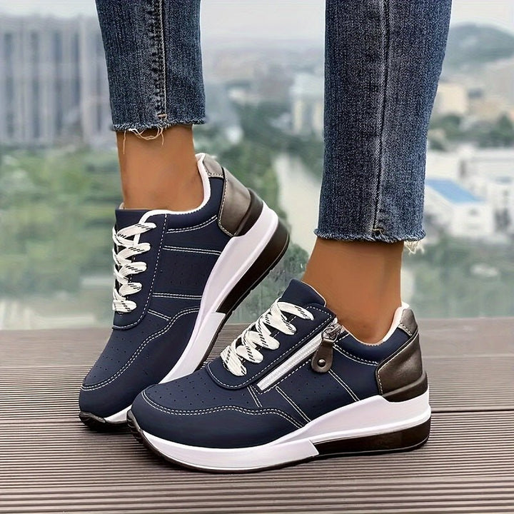 Laura | Kvinne Orthopediske Lav Komfort Sneakers med Snøring