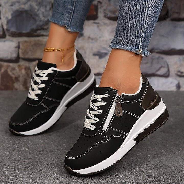 Laura | Kvinne Orthopediske Lav Komfort Sneakers med Snøring