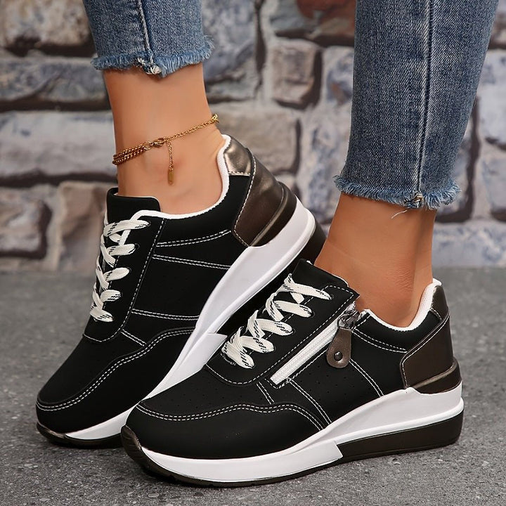 Laura | Kvinne Orthopediske Lav Komfort Sneakers med Snøring