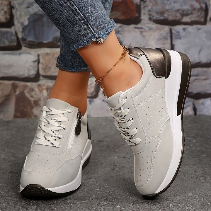 Laura | Kvinne Orthopediske Lav Komfort Sneakers med Snøring