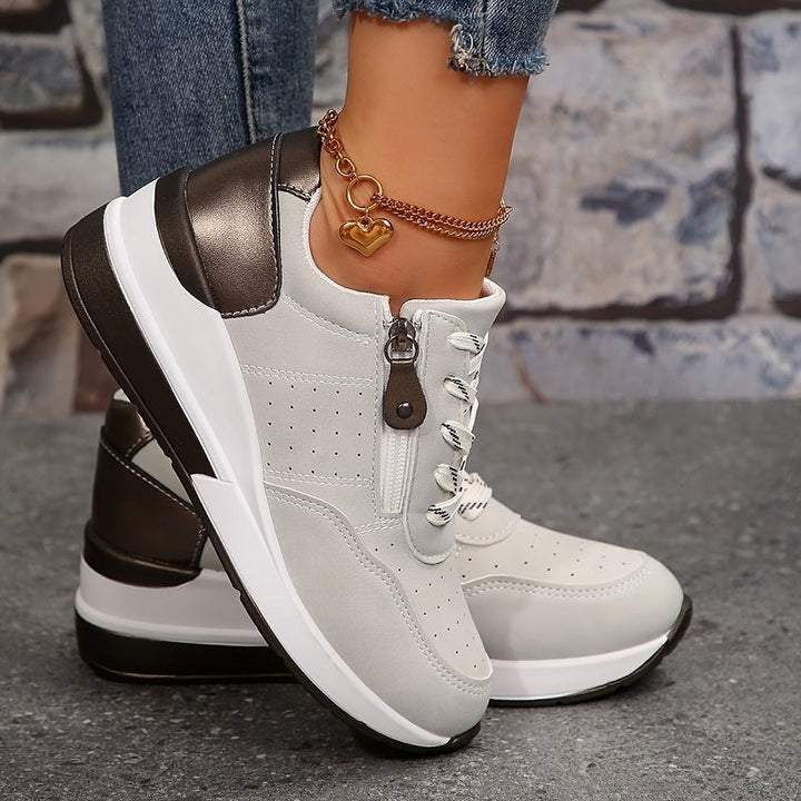 Laura | Kvinne Orthopediske Lav Komfort Sneakers med Snøring