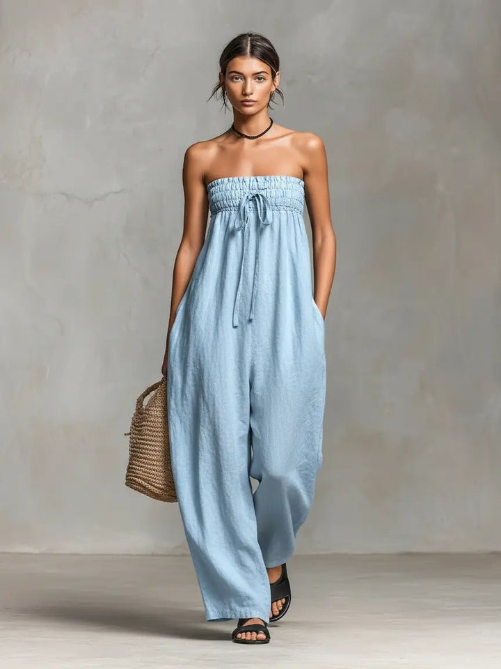 Alma | Kvinne Stramfri Lin Bredbein Jumpsuit