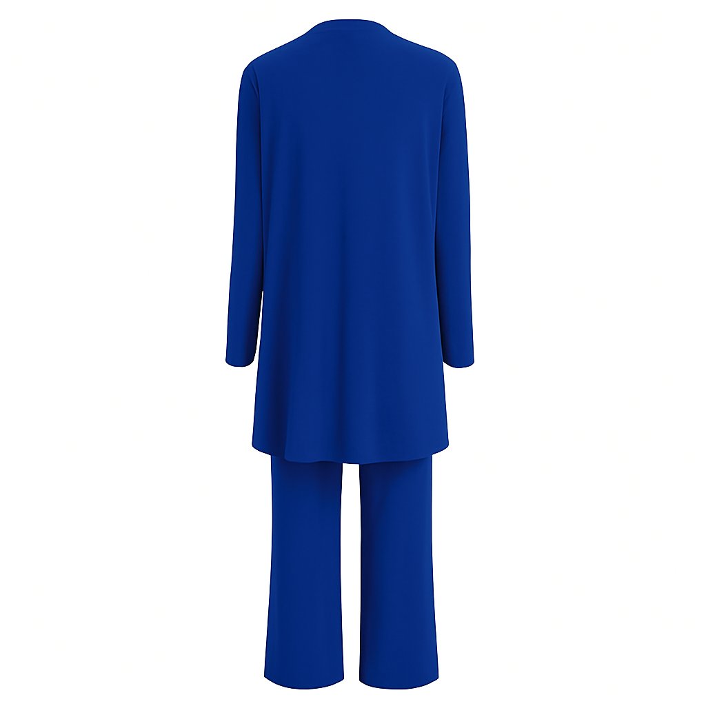 Freja | Kvinners Tre-delt Cardigan Tank Top og Vide Bukser Sett