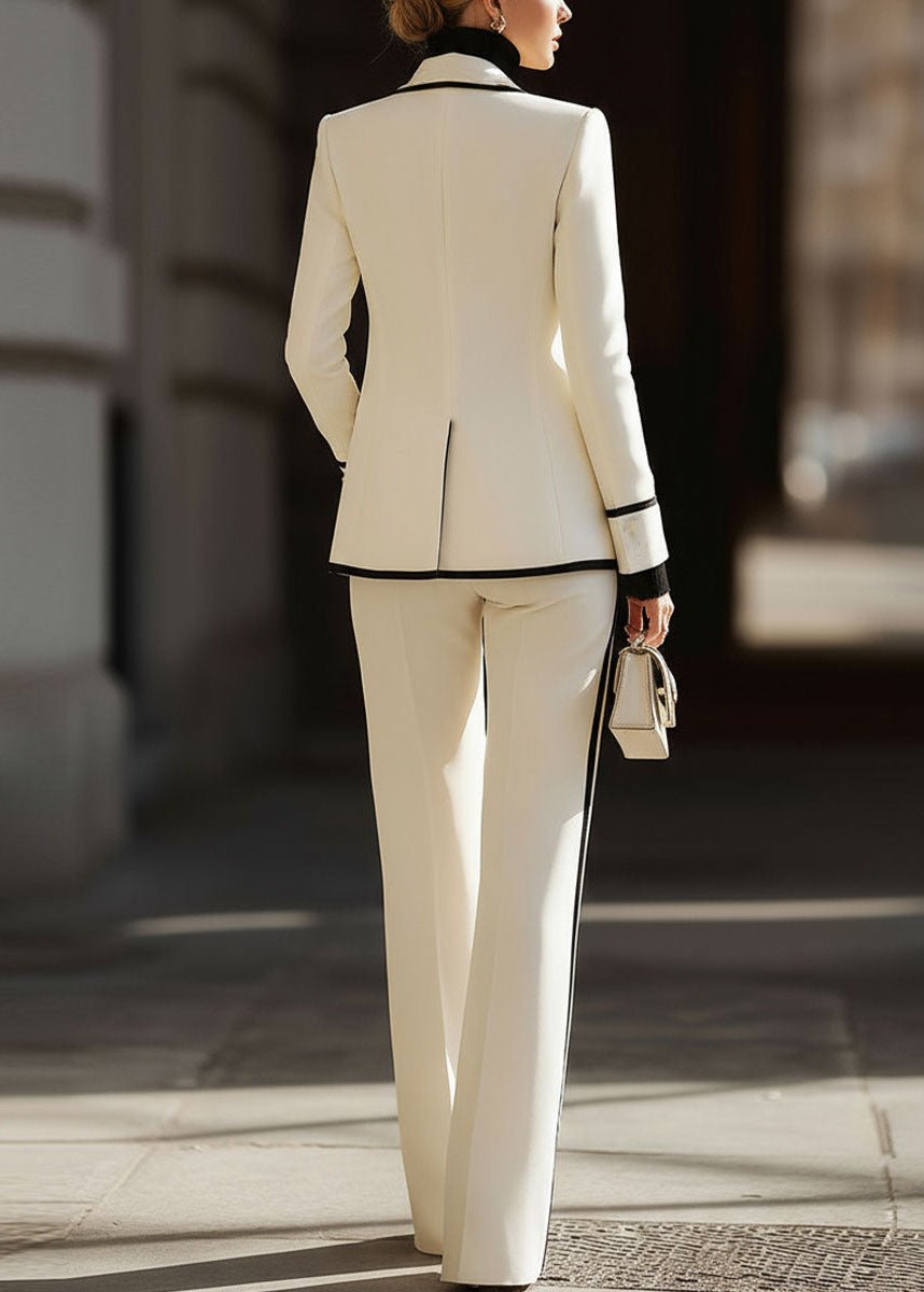 Liv | Dame Dress Dobbelspent Blazer med Kontraststing