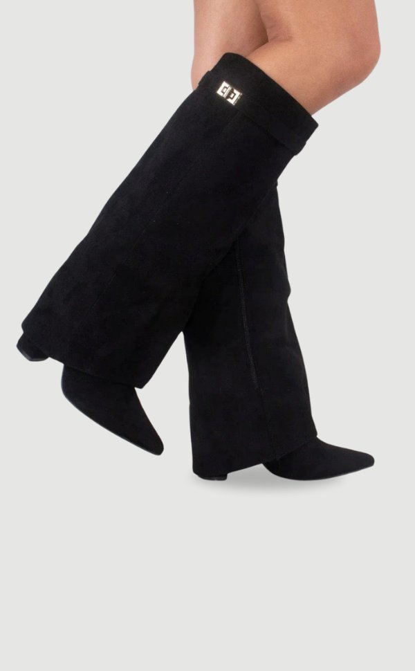 Maja | Kvinne Suede Elegante Høye Støvler