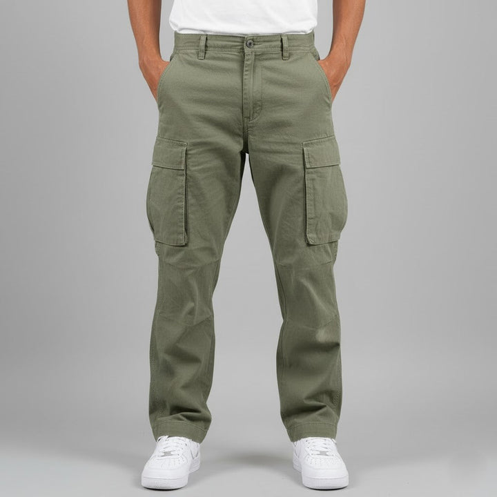 Jørn | Herre cargo bukser med avslappet passform og sidelommer i streetwear stil
