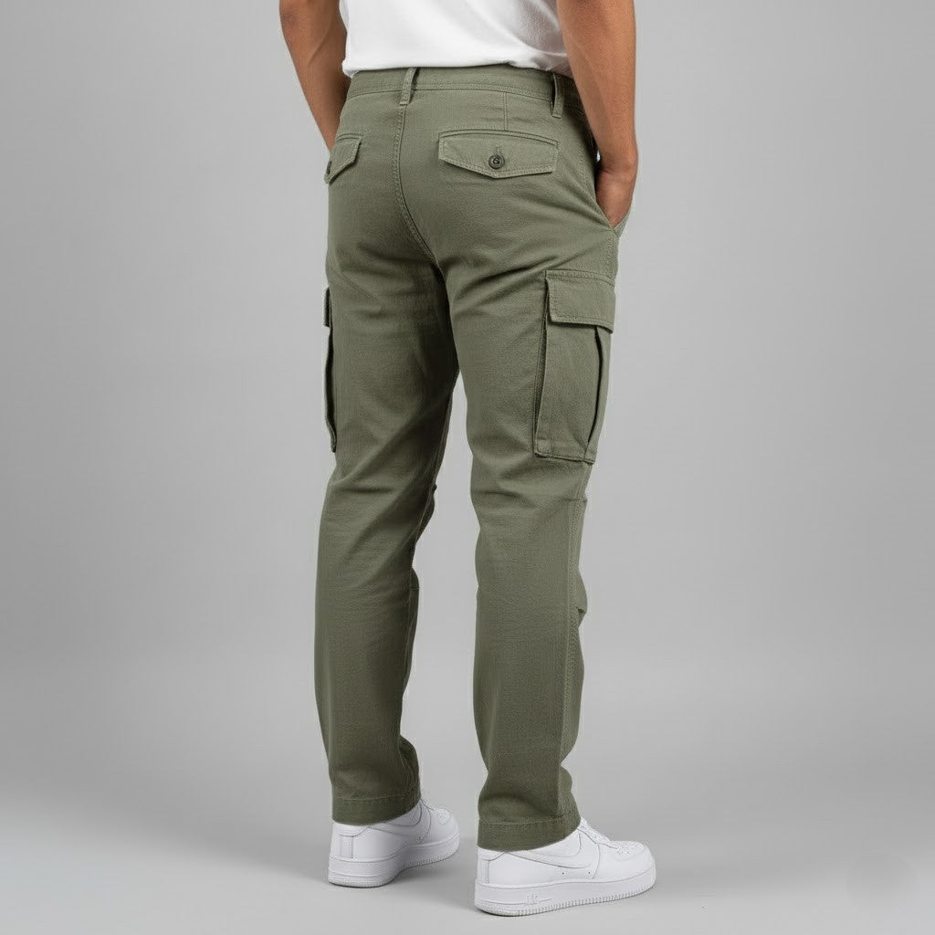 Jørn | Herre cargo bukser med avslappet passform og sidelommer i streetwear stil