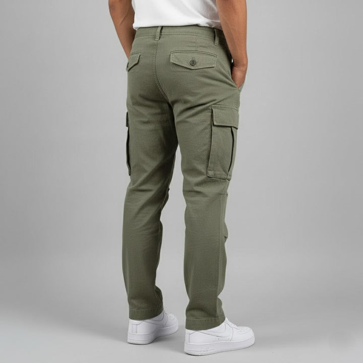 Jørn | Herre cargo bukser med avslappet passform og sidelommer i streetwear stil
