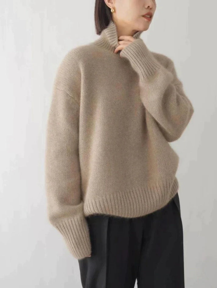 Joline | Cashmere Genser med Høy Hals