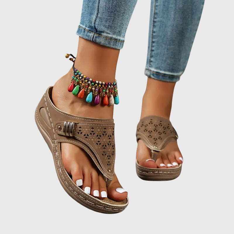 Adele | Kvinne Slip On Flate Sandaler