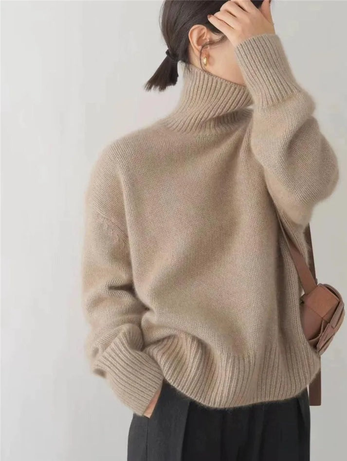 Joline | Cashmere Genser med Høy Hals