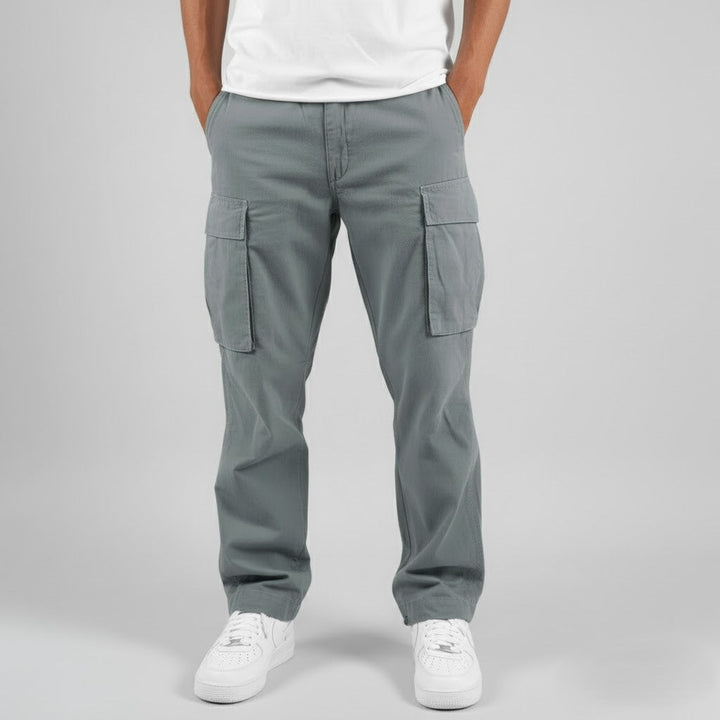 Jørn | Herre cargo bukser med avslappet passform og sidelommer i streetwear stil