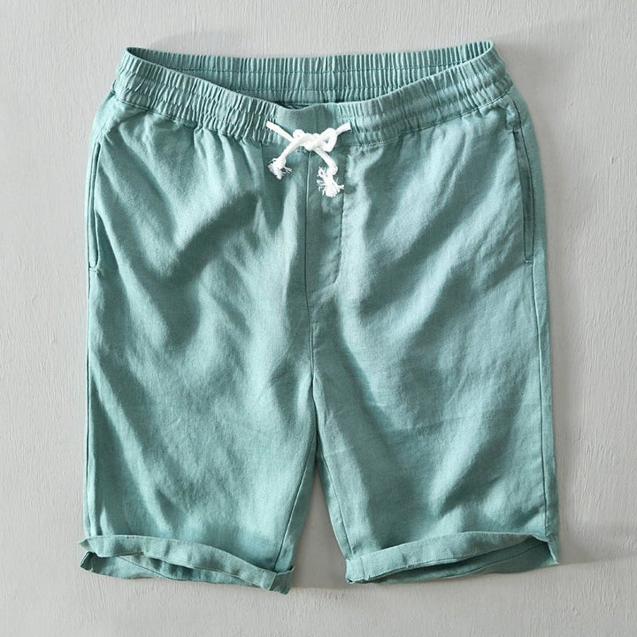 Malthe | Herre Løse Linshorts med Snor