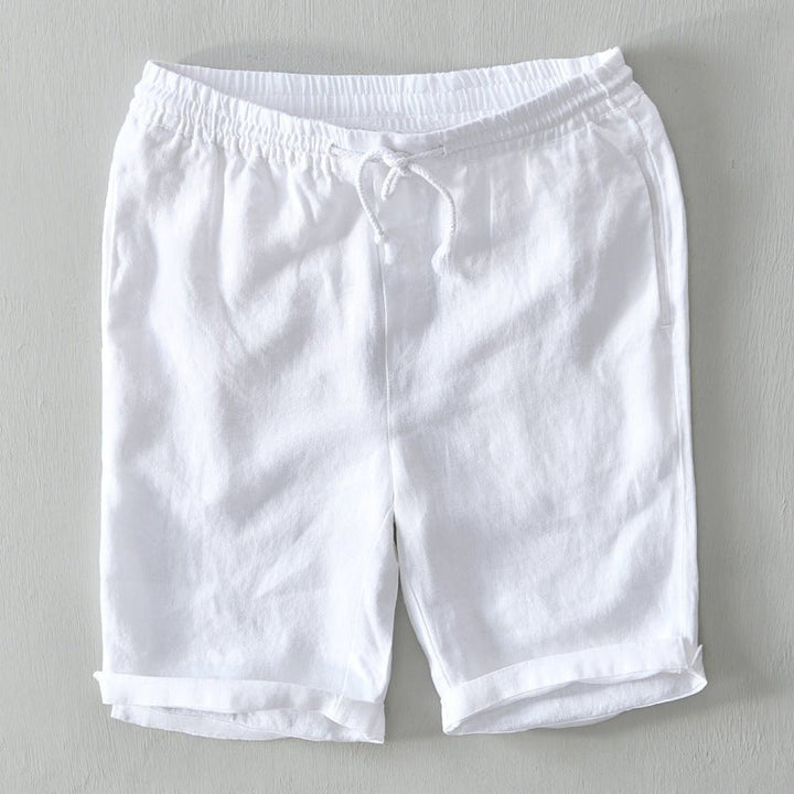 Malthe | Herre Løse Linshorts med Snor