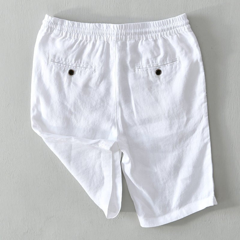 Malthe | Herre Løse Linshorts med Snor