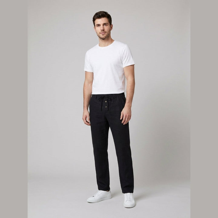 Oscar | Herre Relaxed Fit Linbukser med Elastisk Midje og Snøring