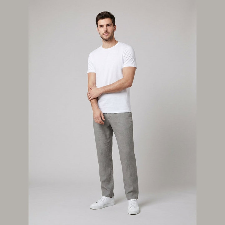 Oscar | Herre Relaxed Fit Linbukser med Elastisk Midje og Snøring