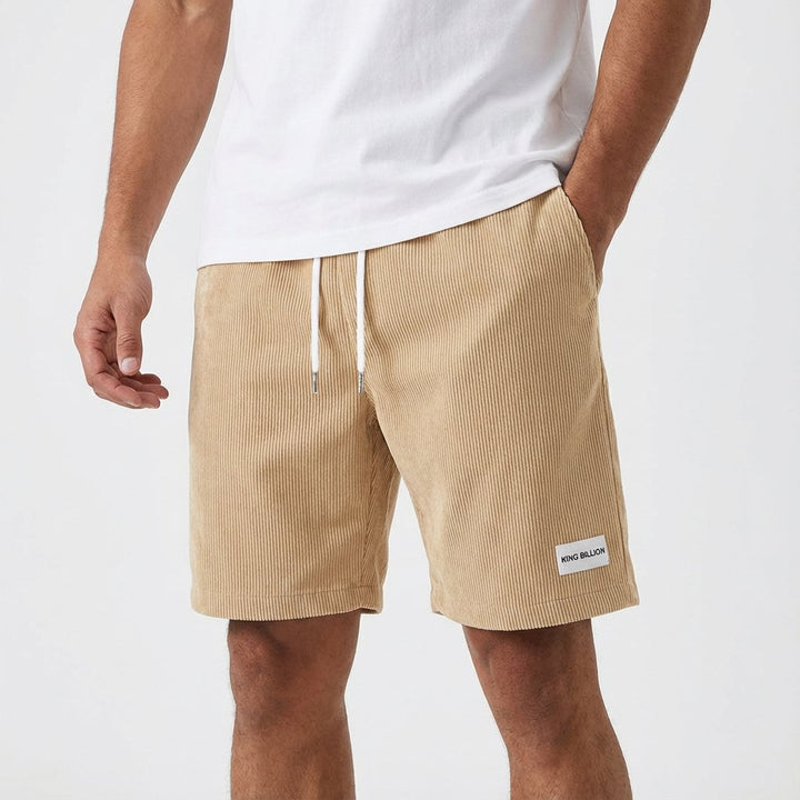 Emil | Herre Relaxed Ribbet Drawstring Knielange Shorts