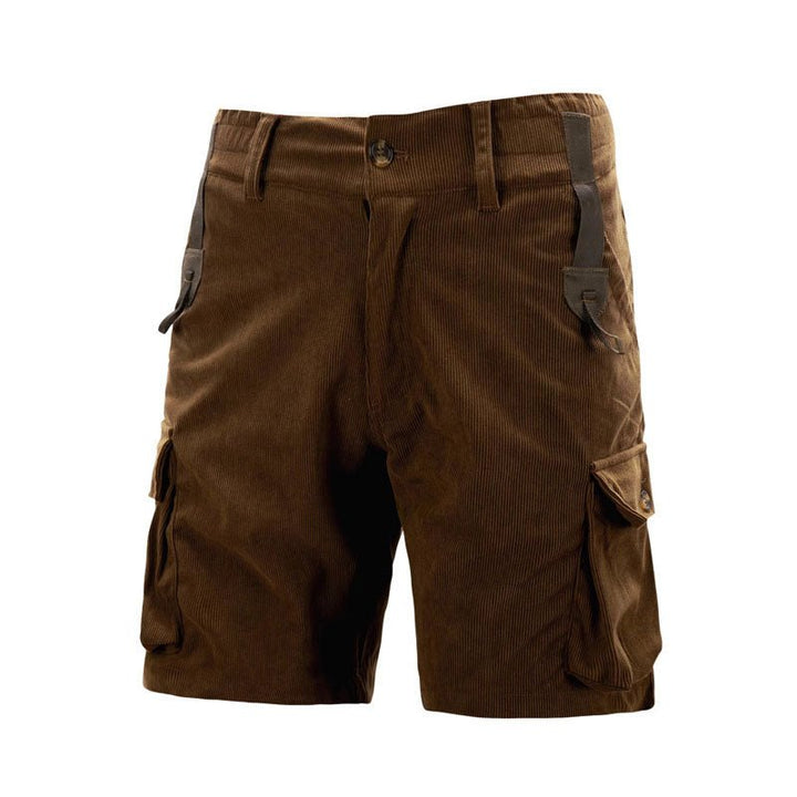 Lucas | Herre Cargo Shorts Corduroy Kneelengde Multifunksjonell