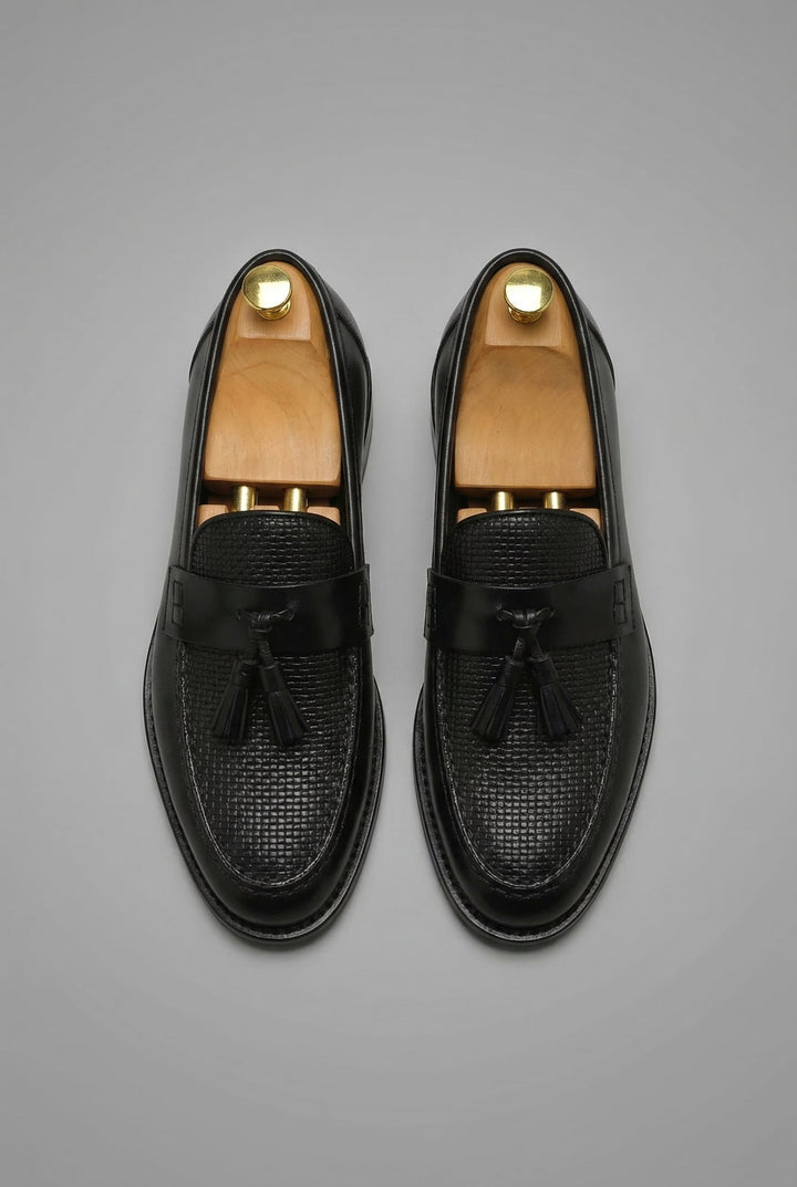 Oliver | Herres Klassiske Vevde Slip-On Loafers